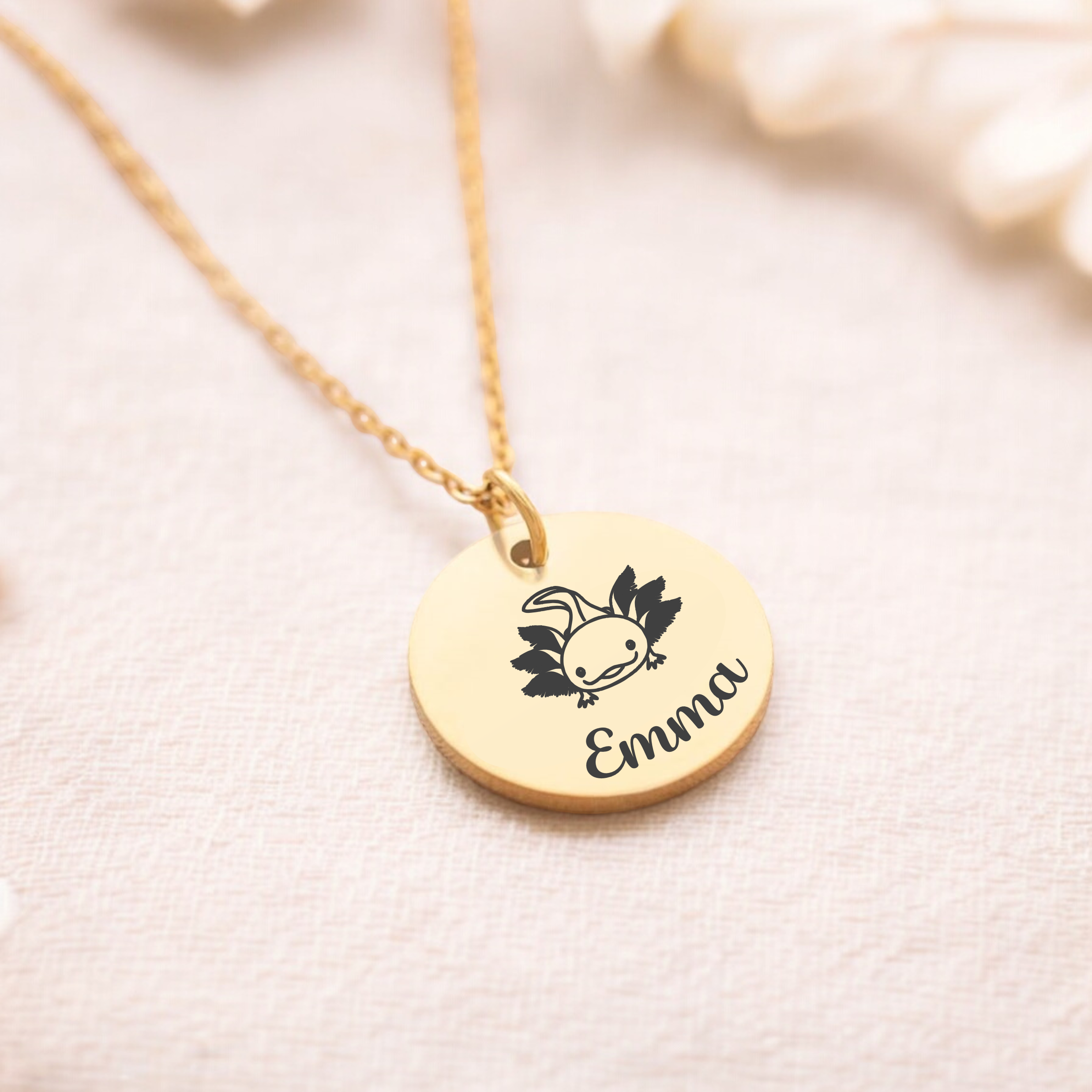 Personalised Axolotl Necklace
