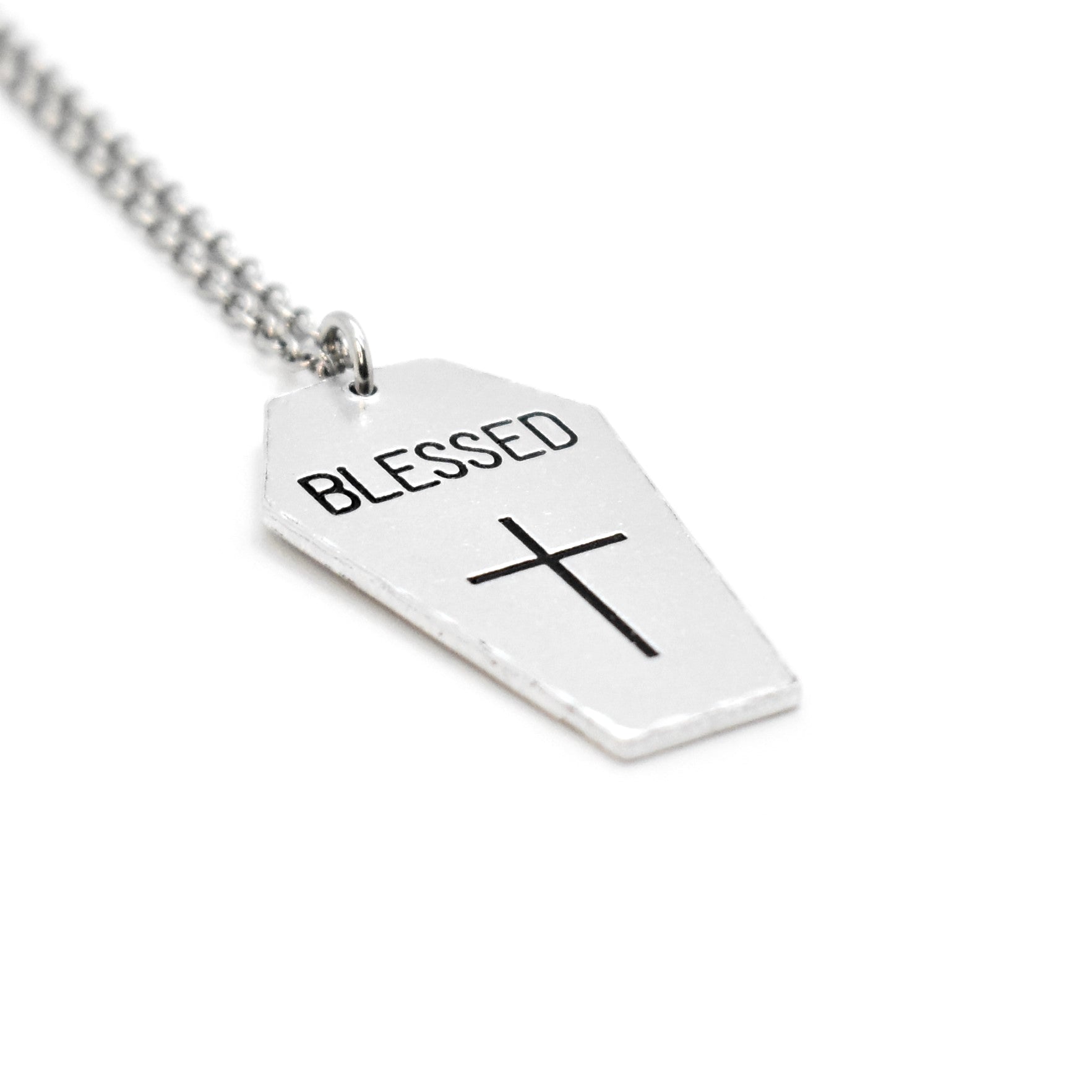 Morbid, Blessed Crucifix, Coffin Necklace
