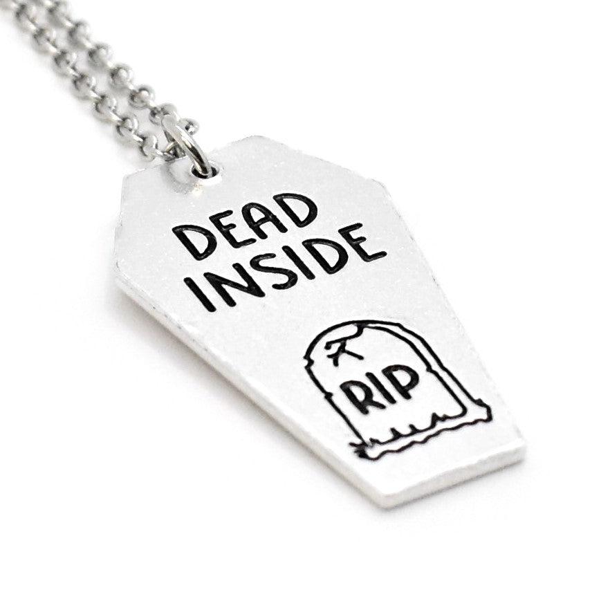 Morbid, Dead Inside Coffin Necklace