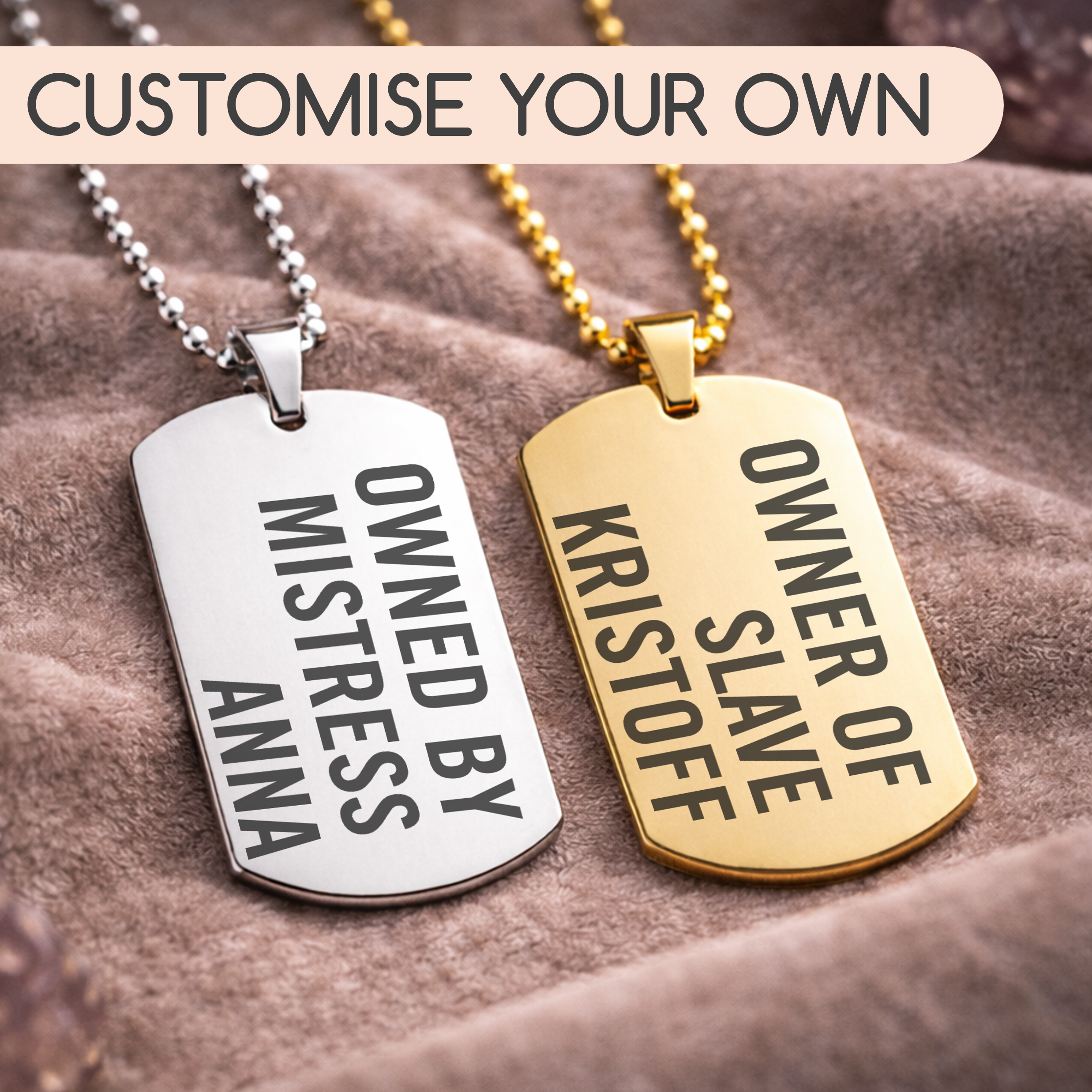 Custom Relationship Dynamic Pendants - Single or Set (Adult 18+)