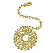 Ball Chain, 2.4mm Thick, Available in Silver or Gold