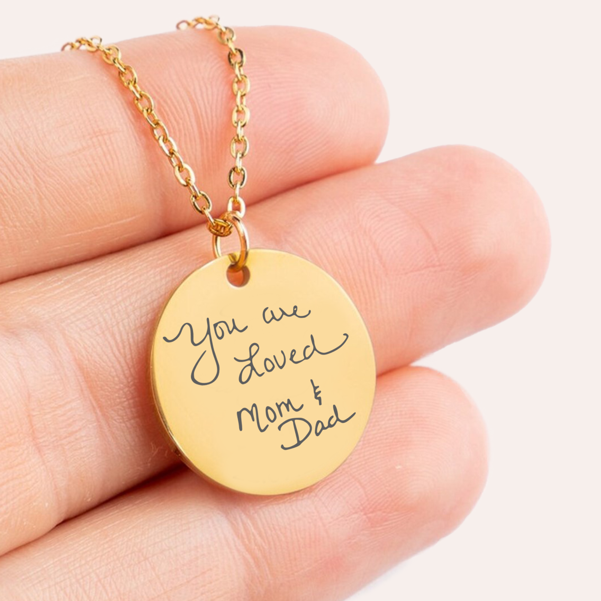 Transient Memories, Personalised Actual Handwriting Necklace