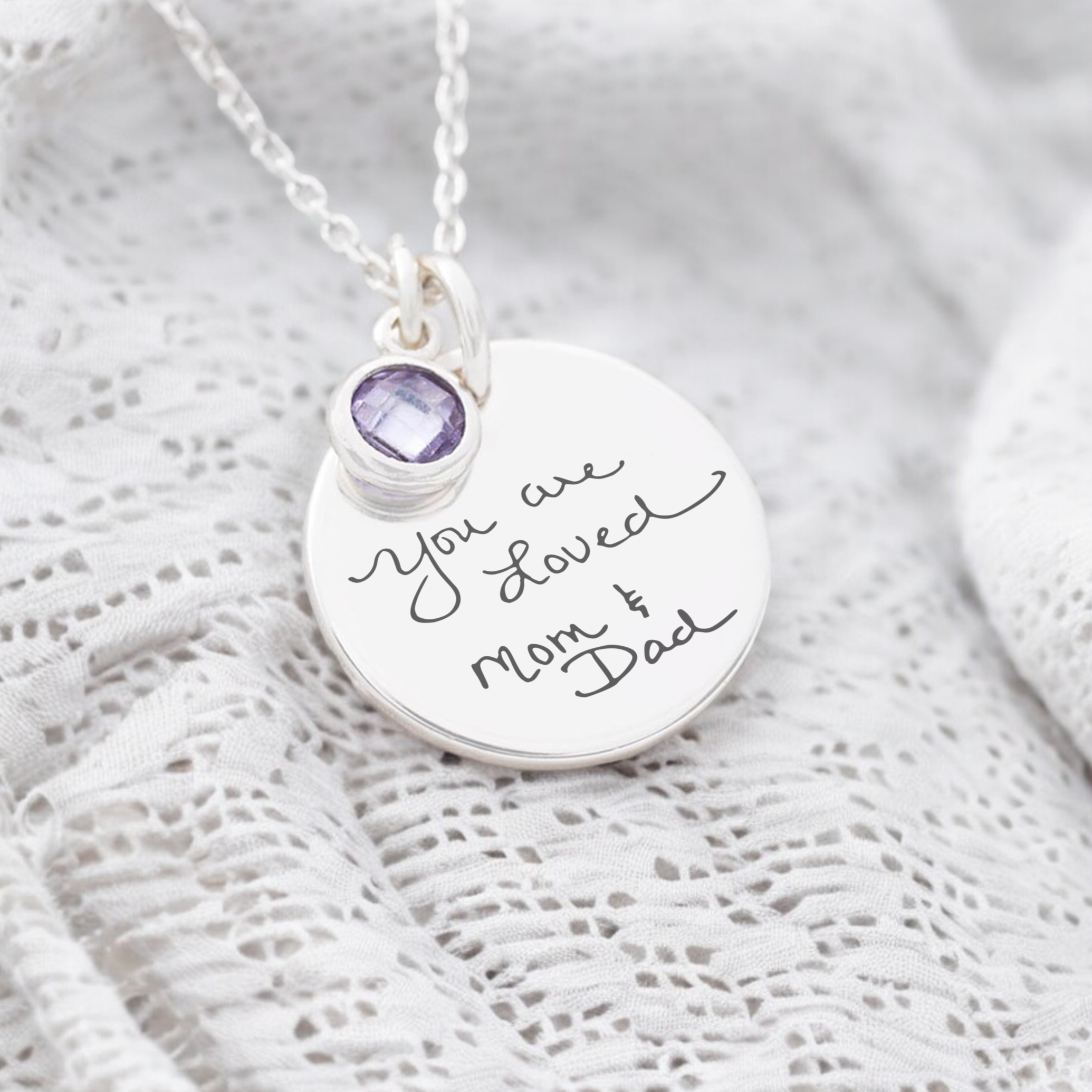 Transient Memories, Personalised Actual Handwriting Necklace