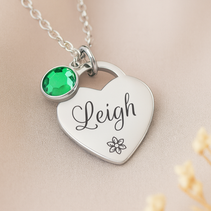 From the Heart, Personalised Birthstone Necklace