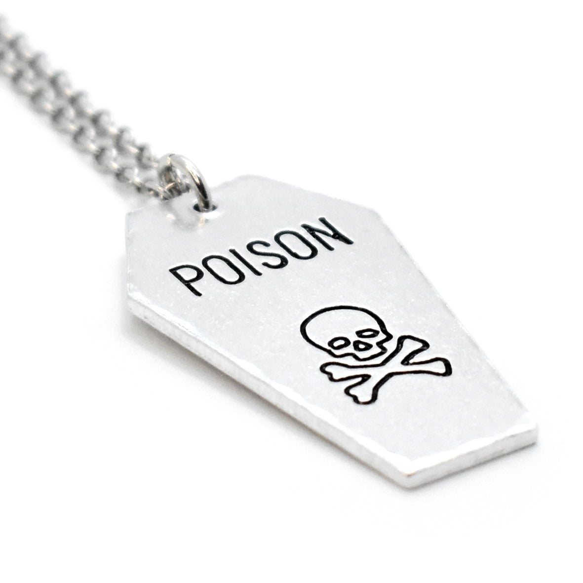 Morbid, Poison, Skull and Bones, Coffin Necklace