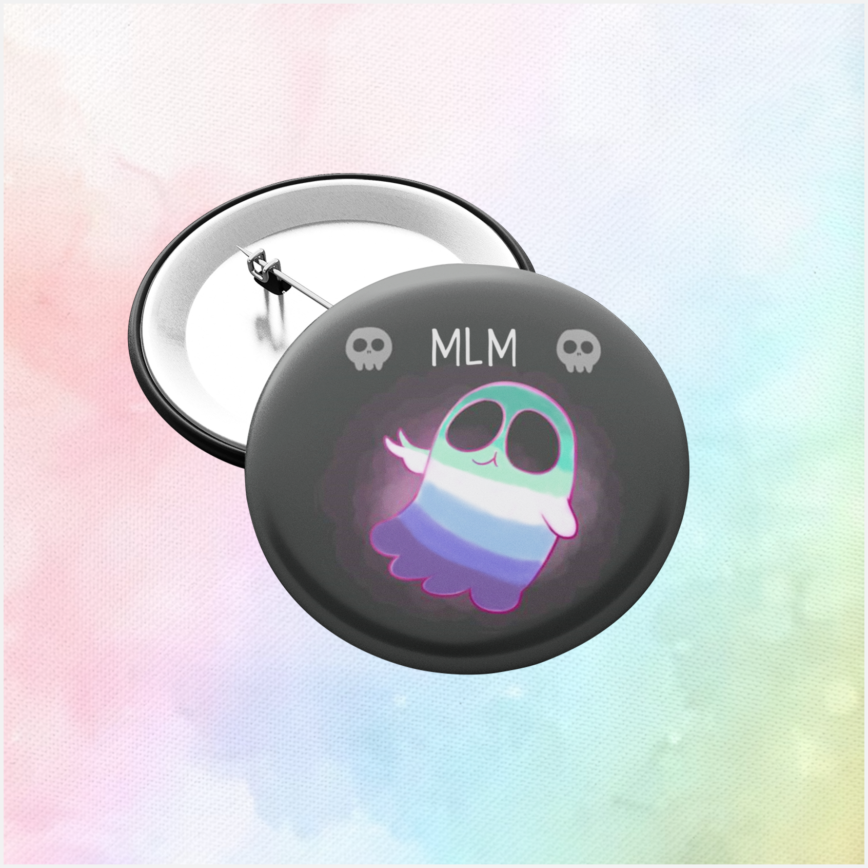 Gay MLM Pride, Ghost Pin Badge