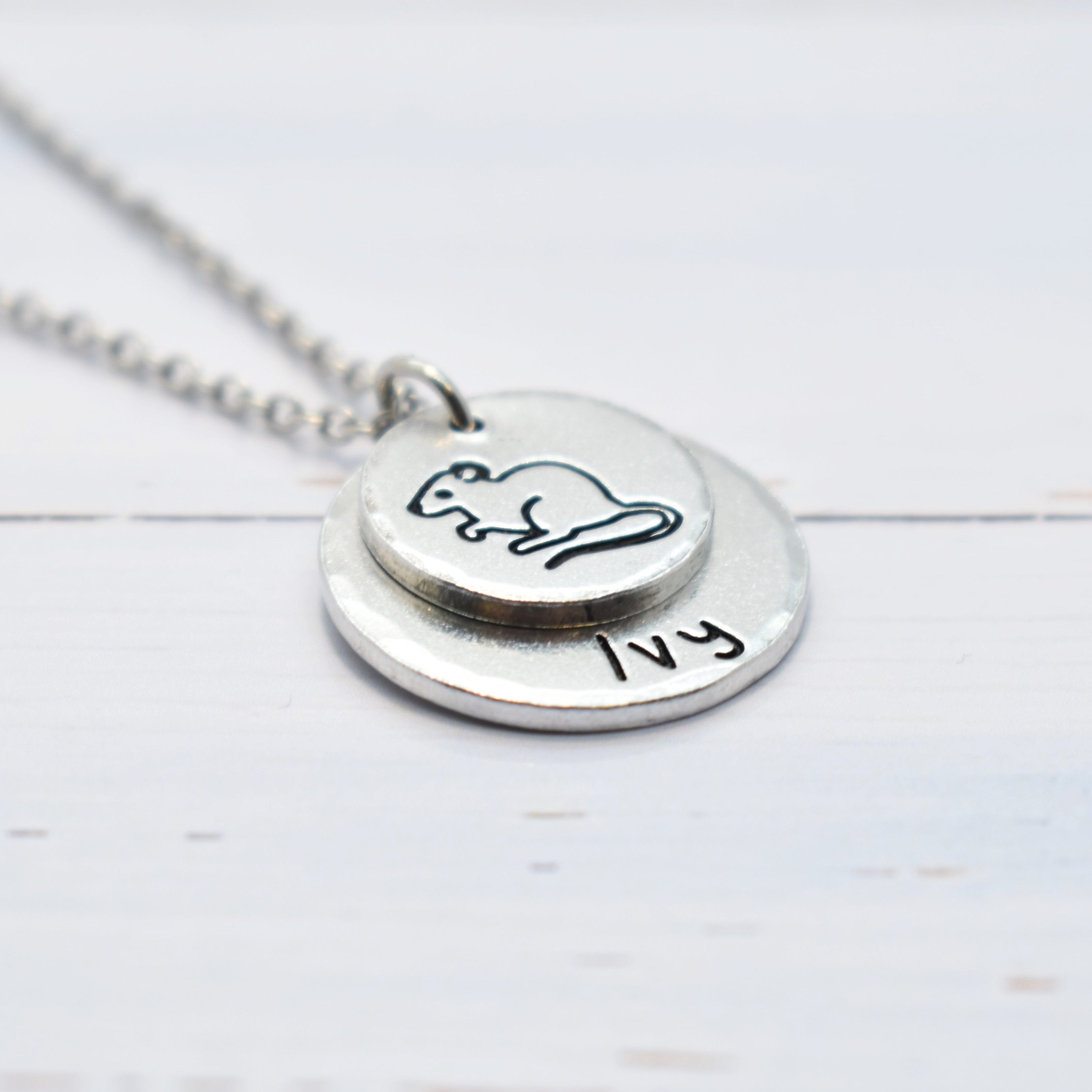 Artisan, Personalised Rat Necklace