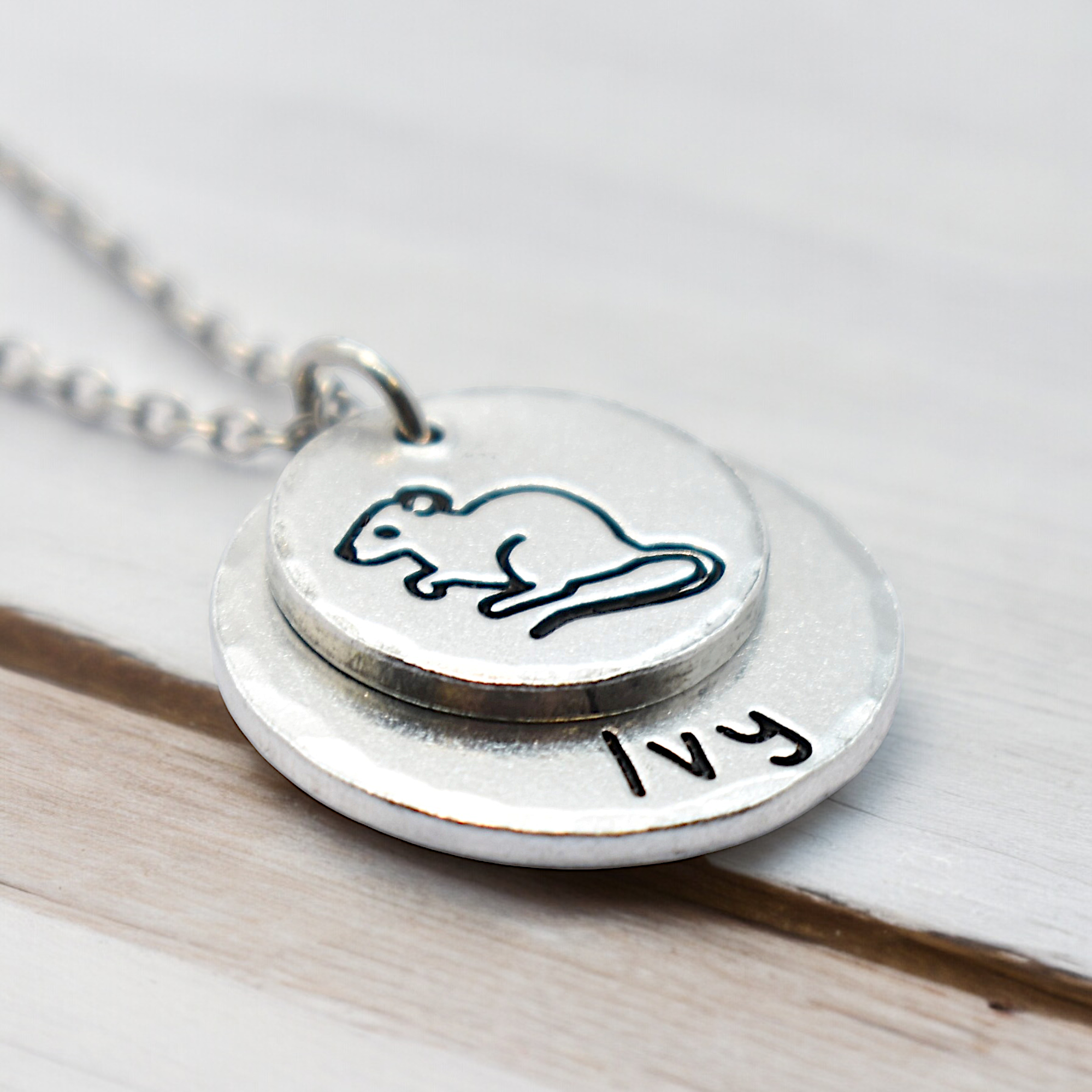 Artisan, Personalised Rat Necklace