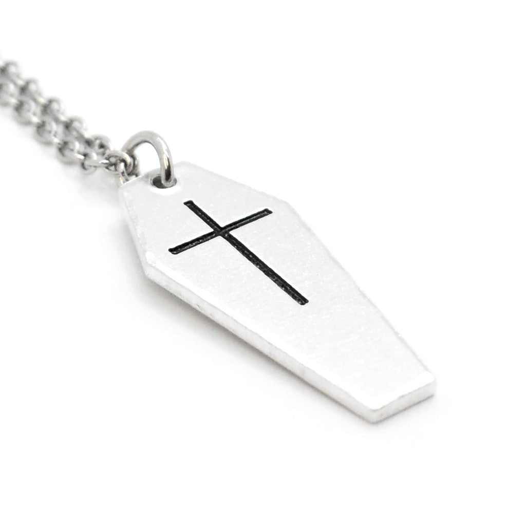 Macabre, Crucifix Coffin Necklace
