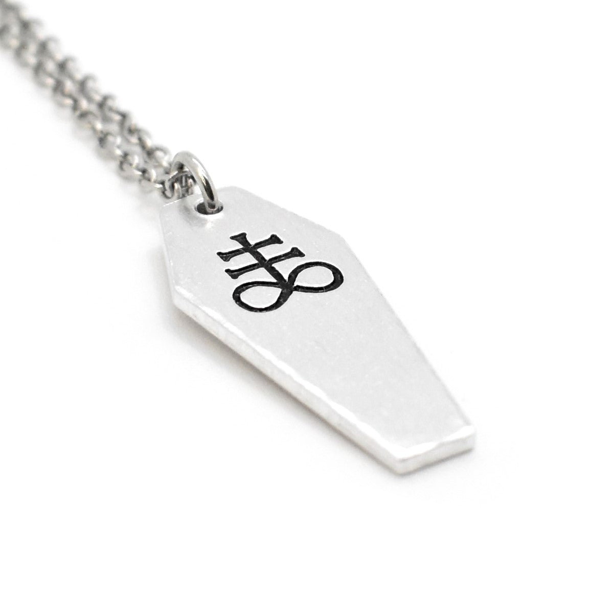 Macabre, Leviathan Cross Coffin Necklace