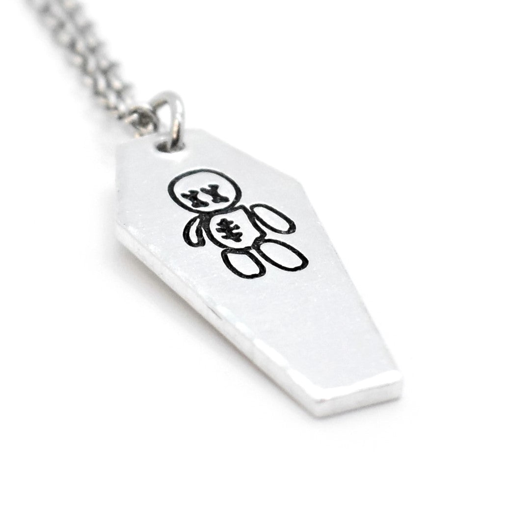 Macabre, Voodoo Doll Coffin Necklace