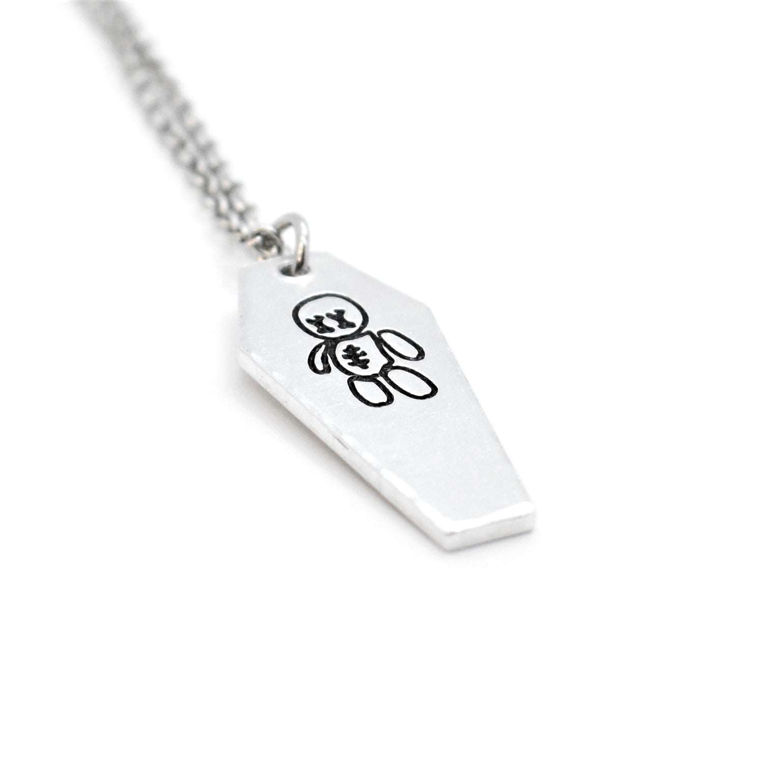 Macabre, Voodoo Doll Coffin Necklace