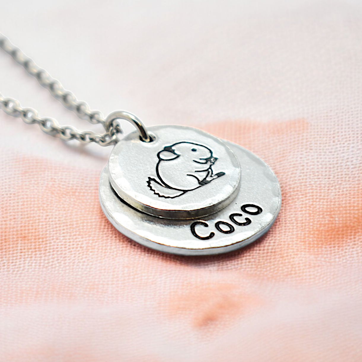 Artisan, Personalised Chinchilla Necklace