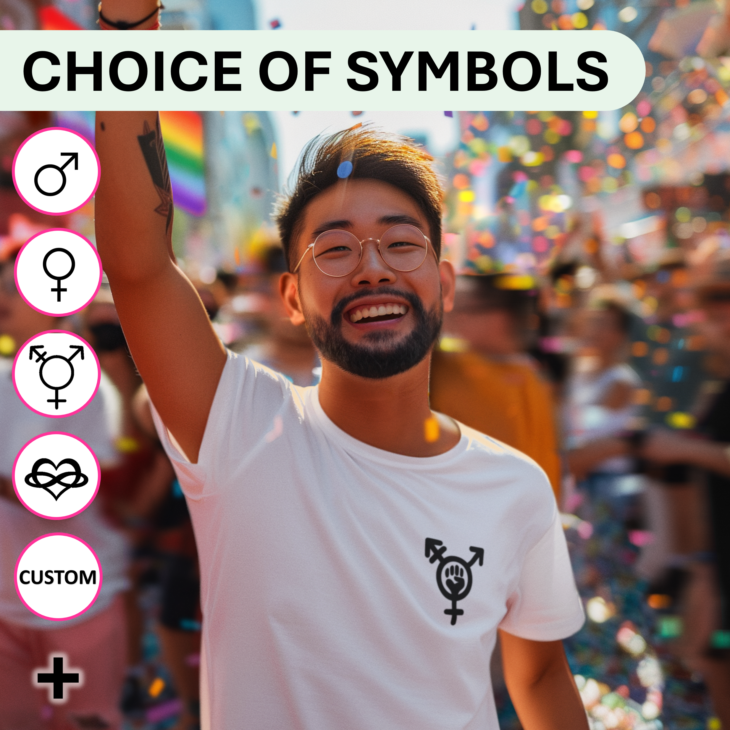 Create your own - LGBTQ+ Pride Identity T-Shirt - Custom Identity Moniker