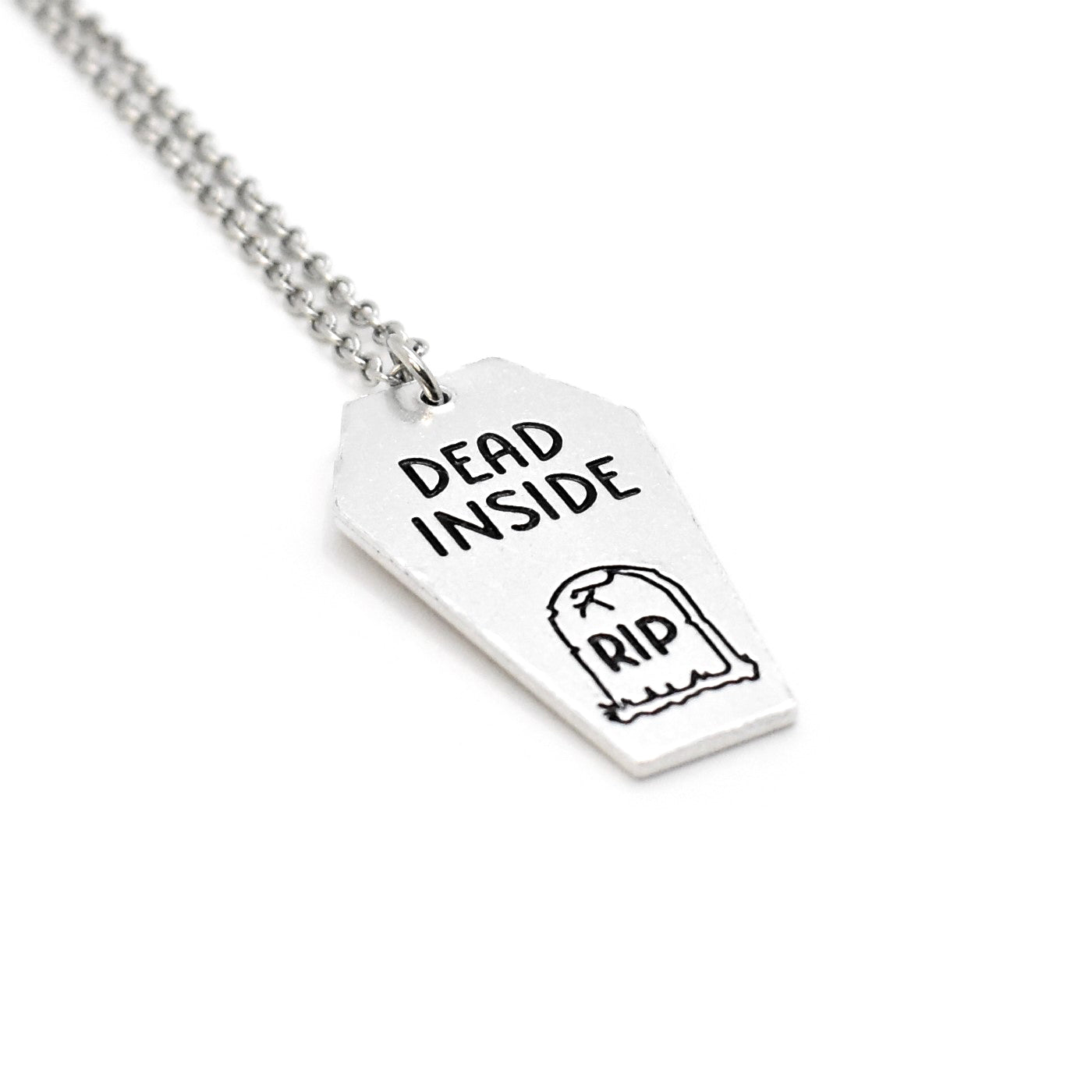 Morbid, Dead Inside Coffin Necklace