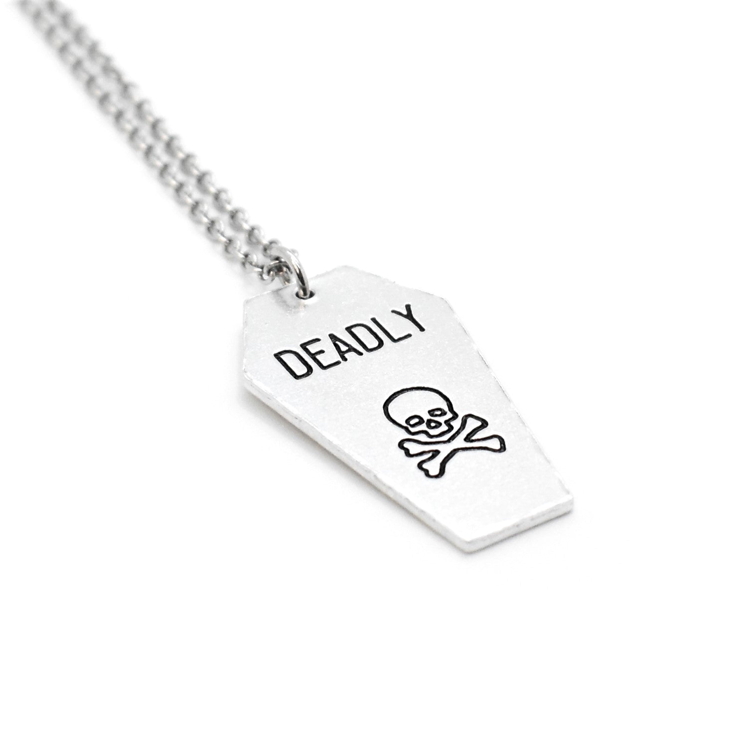 Morbid, Deadly Poison, Skull and Bones, Coffin Necklace