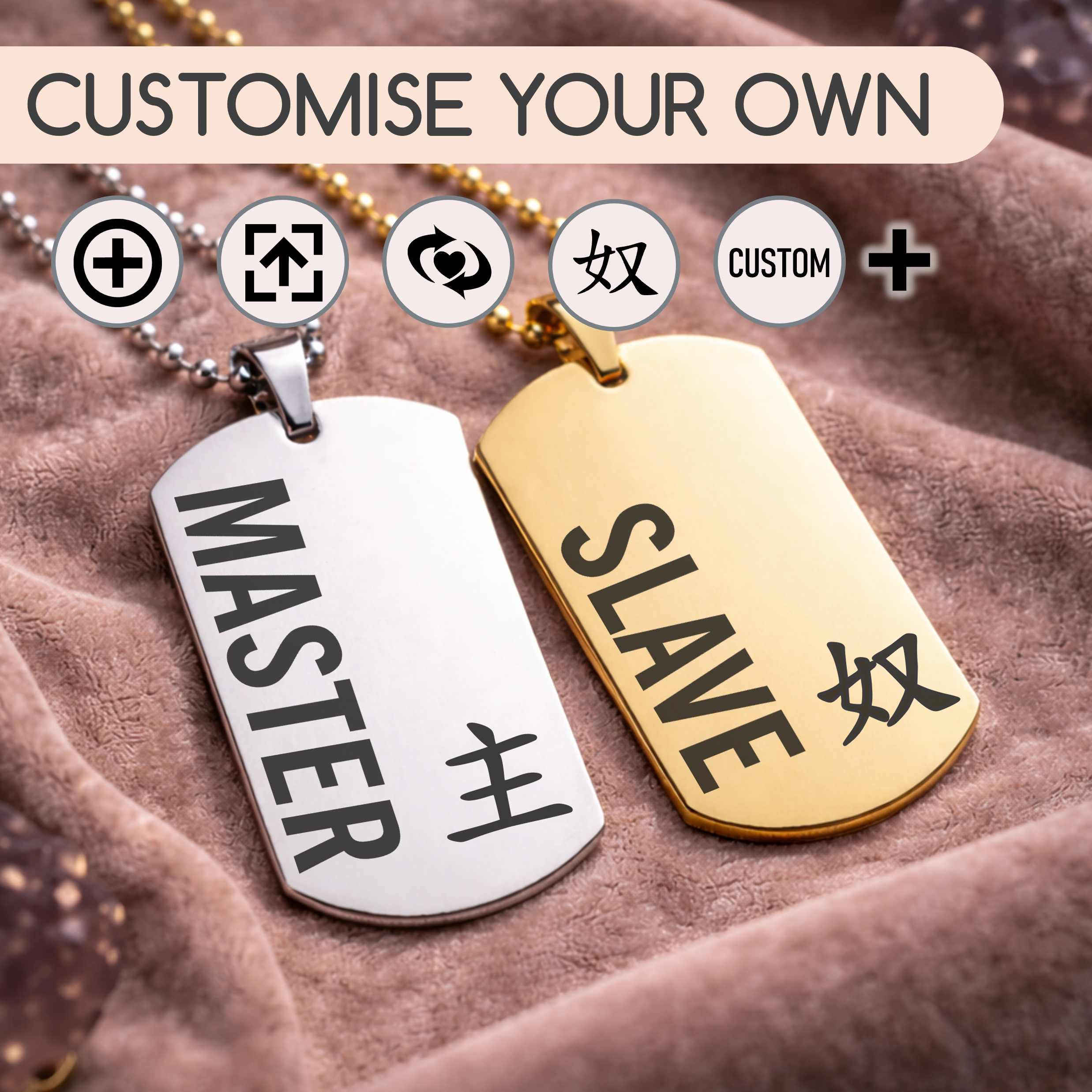 Custom Symbolic Dynamic Tag — Single or Set (Adult 18+)