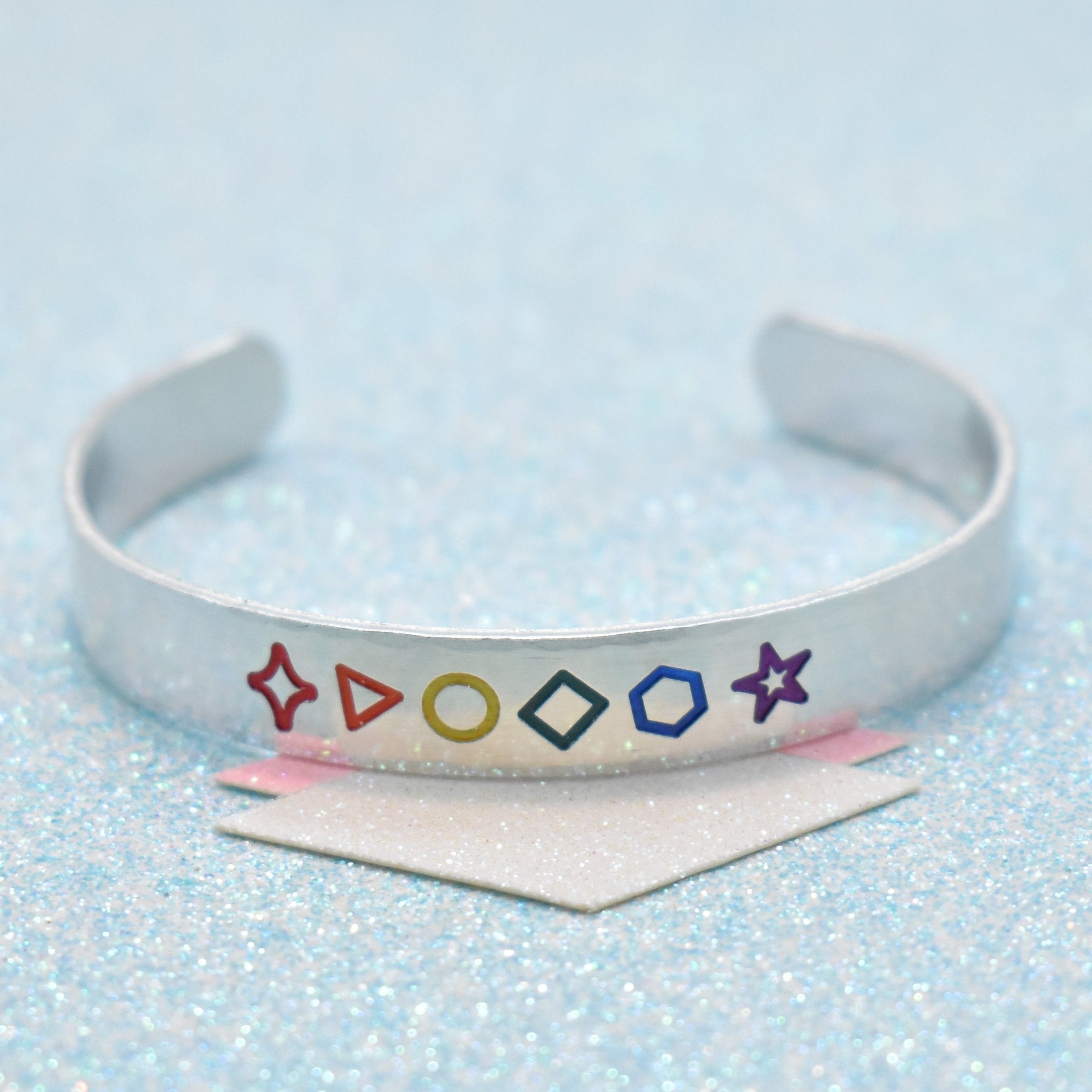 Geometric Artisan LGBTQ+ Pride Bracelet - Choice of Pride Flags