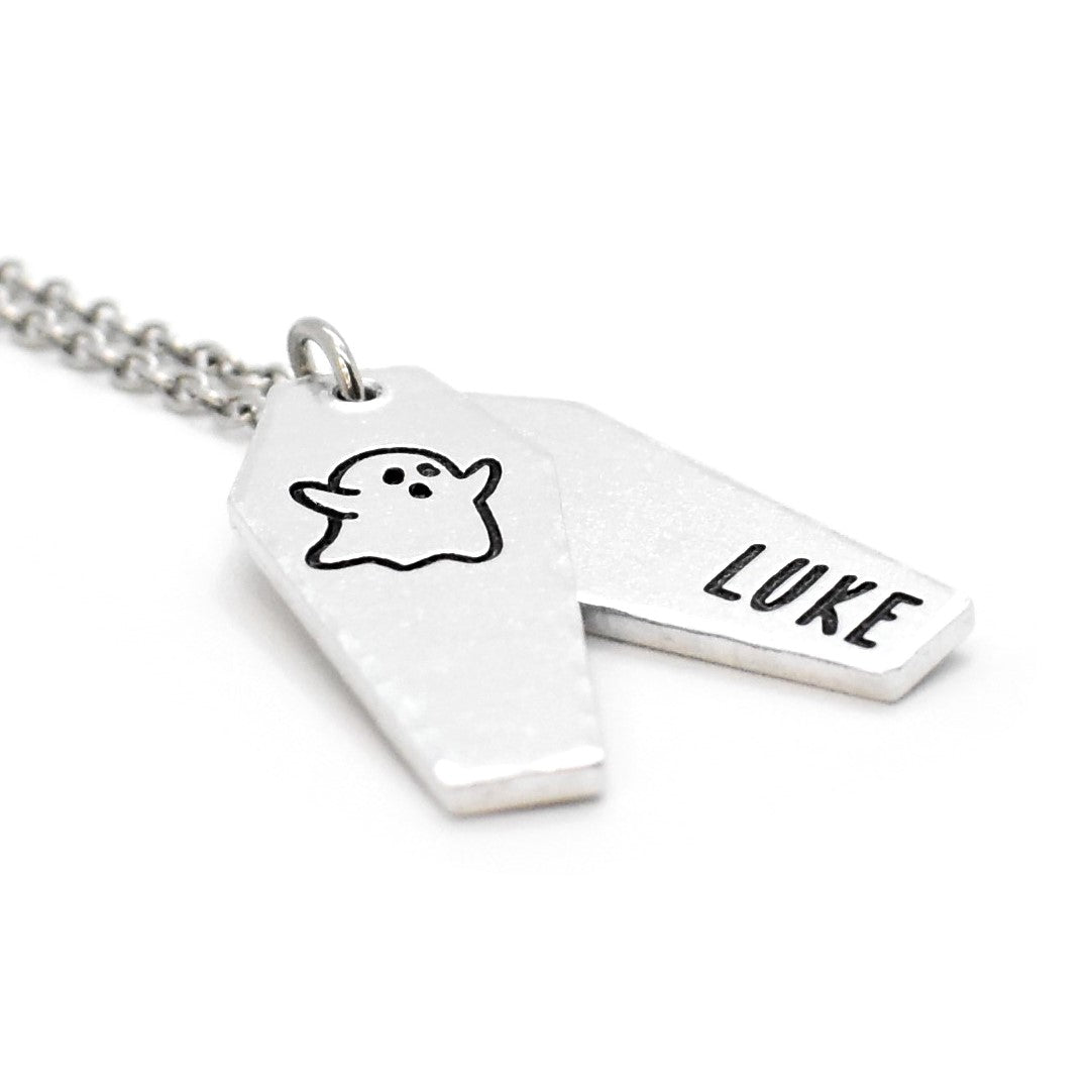 Cursed, Ghostly Coffin Necklace