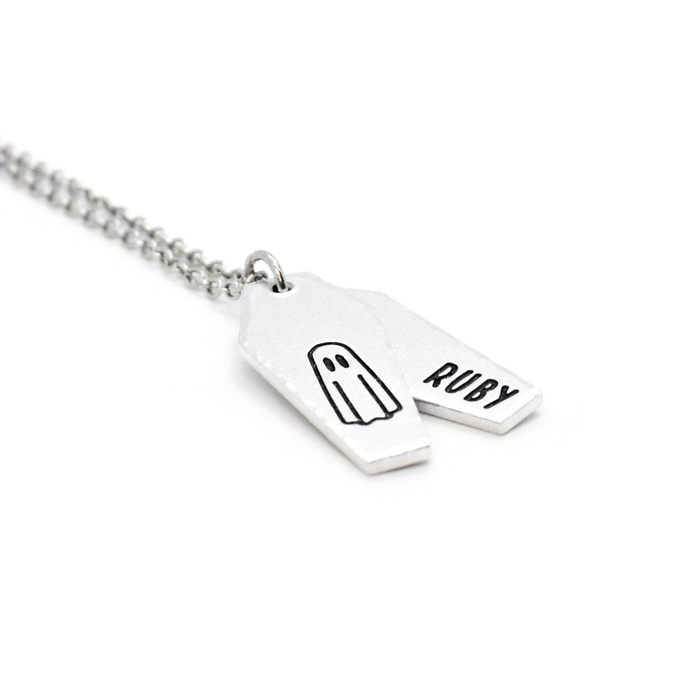 Cursed, Spooky Spectre Coffin Necklace