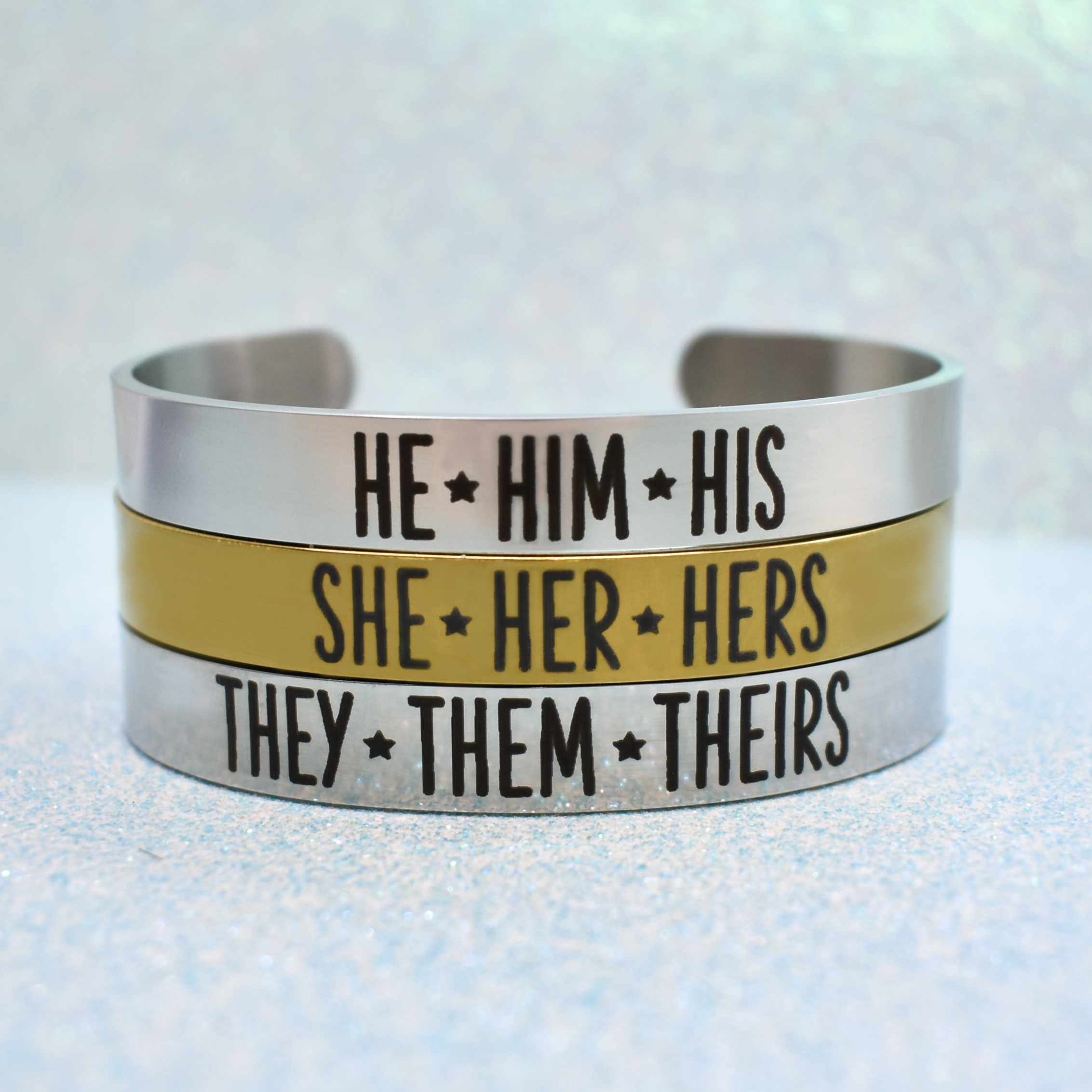 Defiant, Pronoun Bracelet