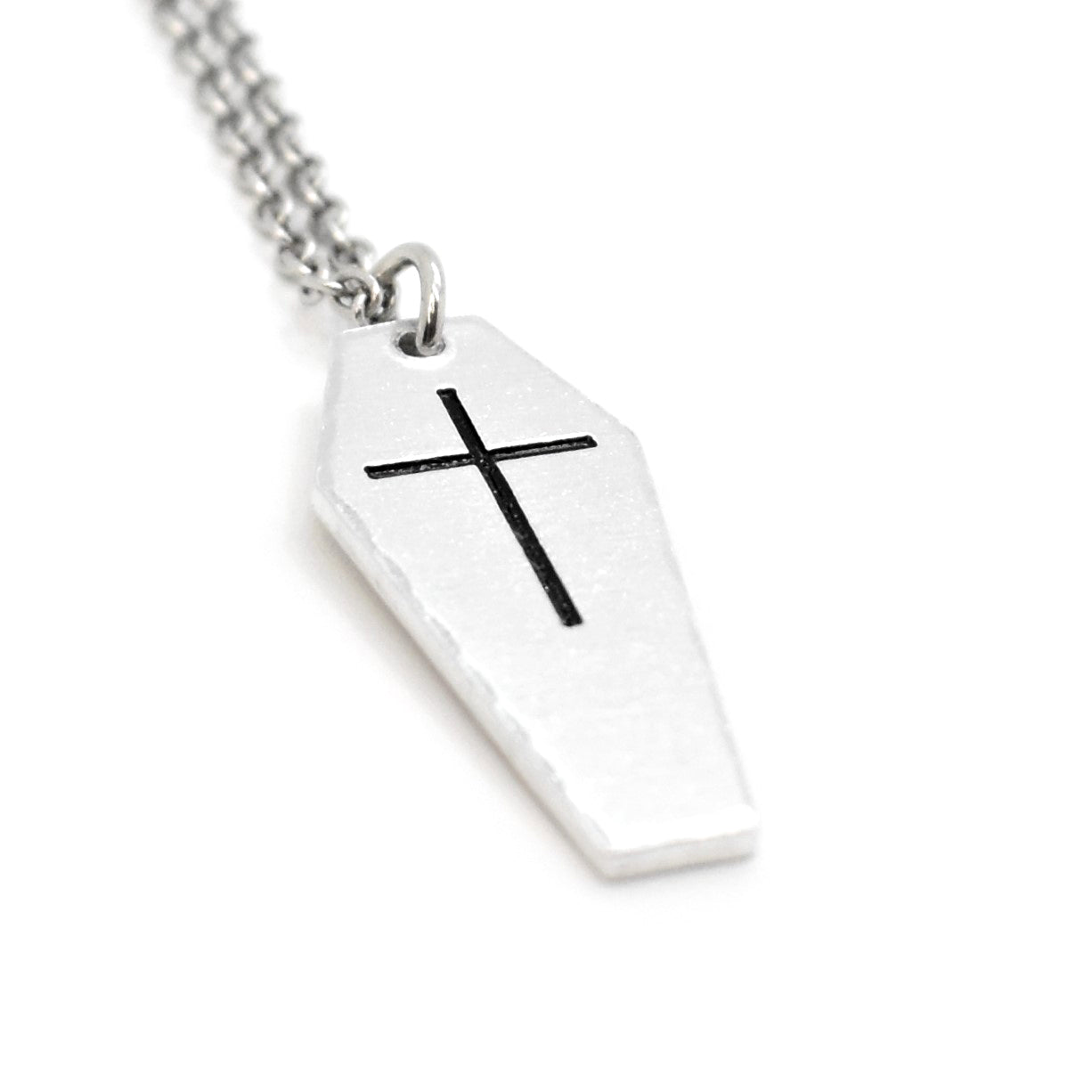 Macabre, Crucifix Coffin Necklace