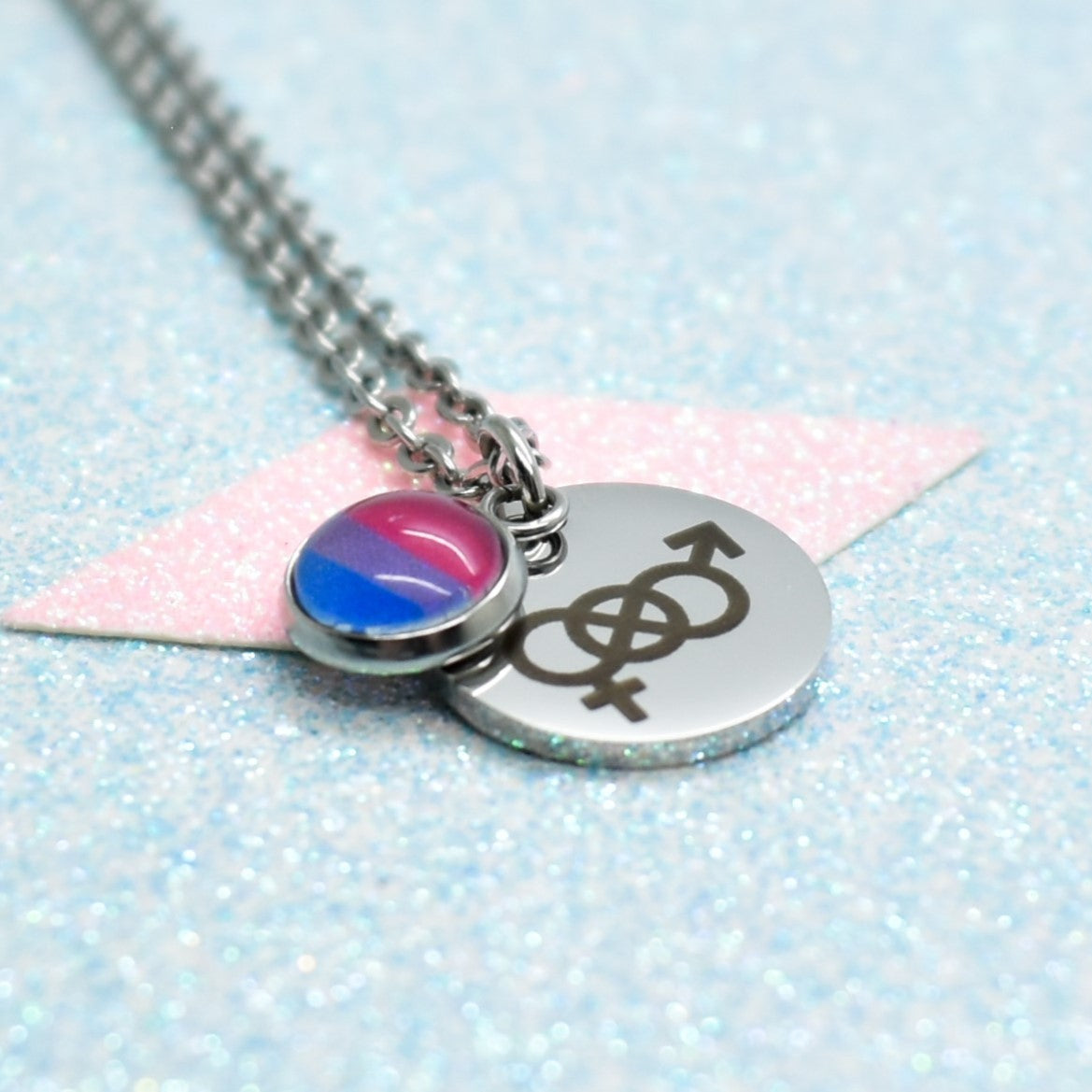 Minimalist Pride Symbol Necklace - Choice of Identities