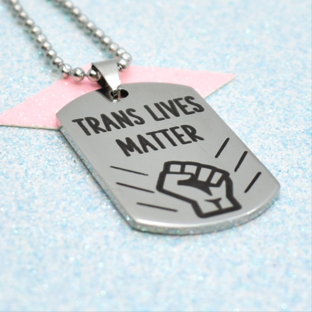 Trans Lives Matter Necklace